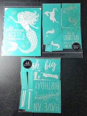 Lot Of 3 Chalk Couture Transfers, 8.5"x11" Used